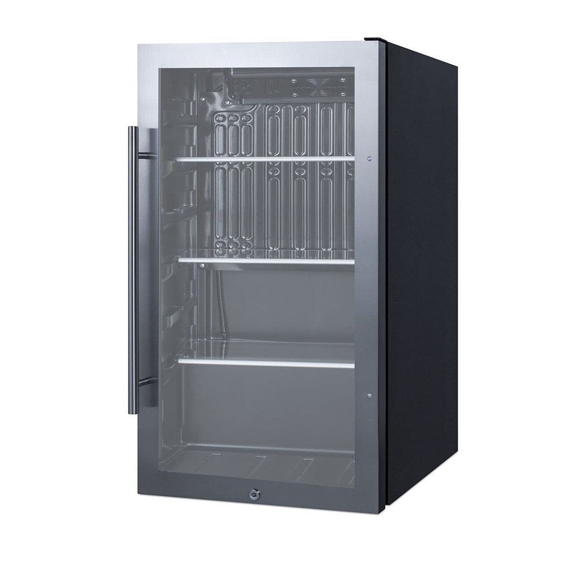 Summit 19” Beverage Center by Summit Appliance – 19" W x 17" D, 3.13 cubic_feet, Stainless Steel, Model SPR488BOS