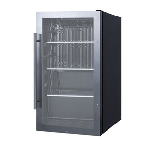 Summit 19” Beverage Center by Summit Appliance – 19" W x 17" D, 3.13 cubic_feet, Stainless Steel, Model SPR488BOS