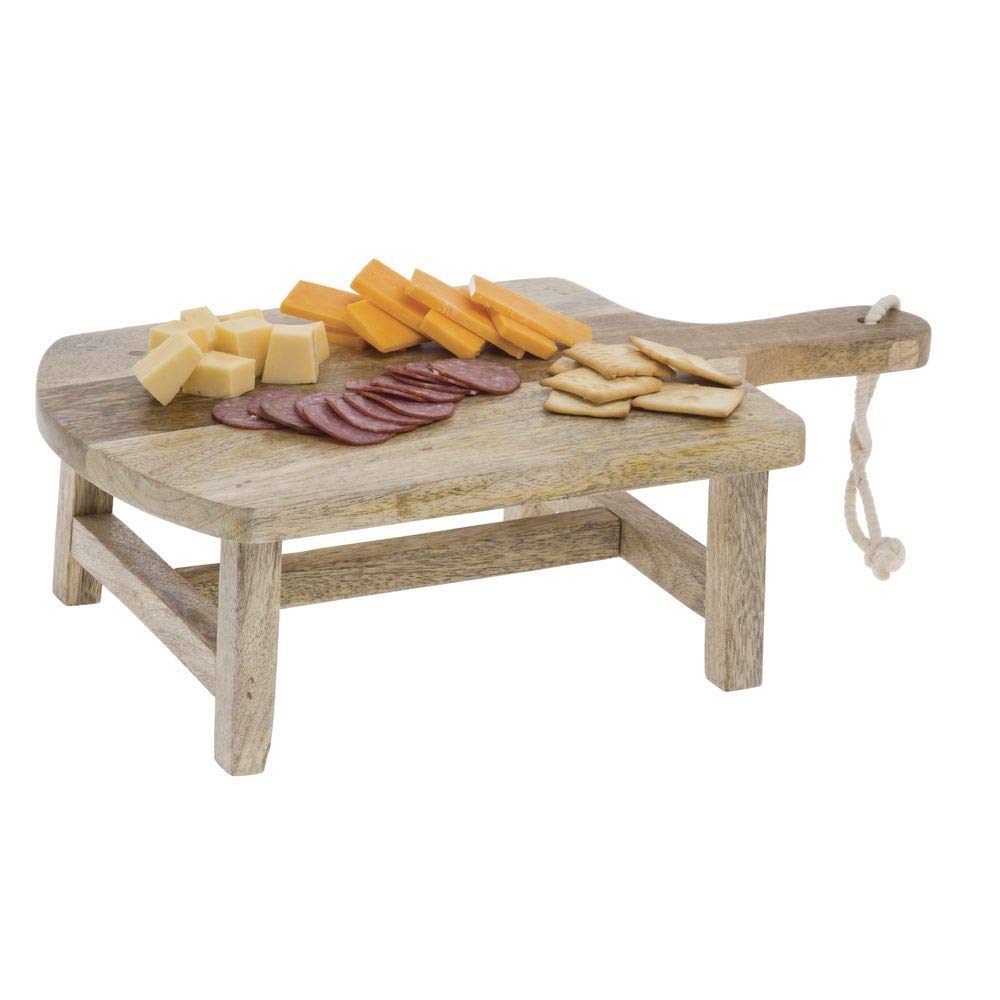 Cutting Board Riser Rectangular Mango Wood - 15 4/5"L x 9"W x 4 3/5"H by HUBERT – Wood, Natural, Model 99061