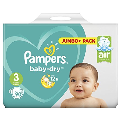 Pampers Baby Dry – size 3, Cotton, White, Model 81616969