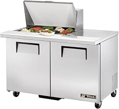 True TSSU-48-12M-B-HC 48" Mega Top Refrigerated Sandwich Salad Unit, Fits (12) 1/6 Size Pans, Two Full Doors