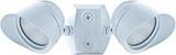 RAB Lighting BULLET2x12NW Adjustable Two Lamp LED Floodlight, 12W, 120V, 4000K, White