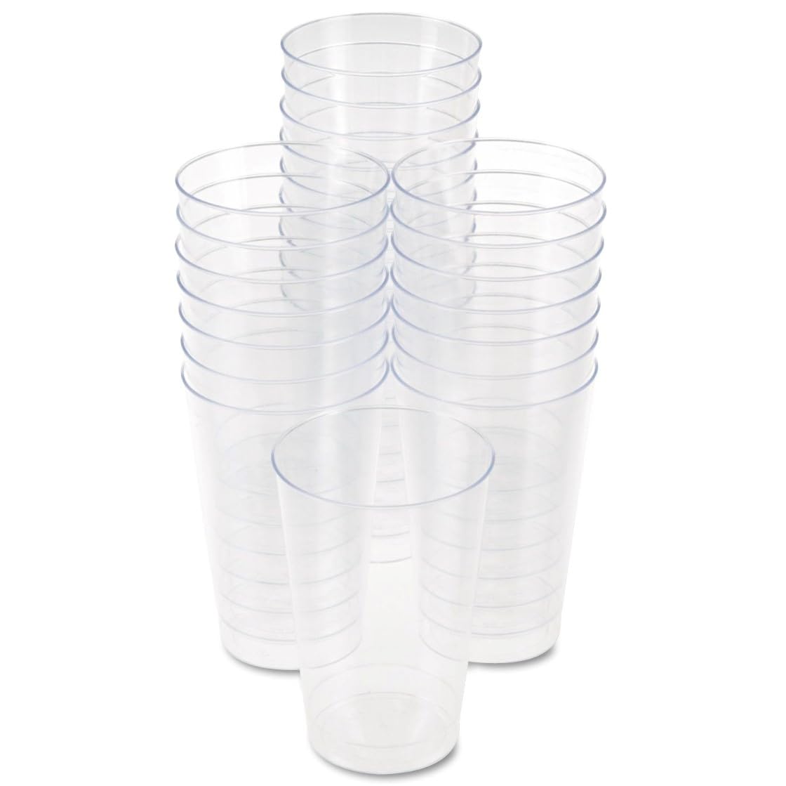 Plastic Tumblers by WNA – 12 oz., 12.0 ounces, Polystyrene (PS), Clear, Pack of 1000