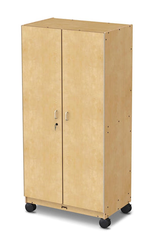 Storage Mobile Cabinet by Jonti-Craft – 36 inches (W) x 76 inches (H) x 24 inches (D), Acrylic, Gold, Model 5950JCWC
