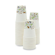 DEER12HCUP Deerfield Printed Paper Hot Cups by Boardwalk – 12 Ounces, Paper, White, Pack of 1000