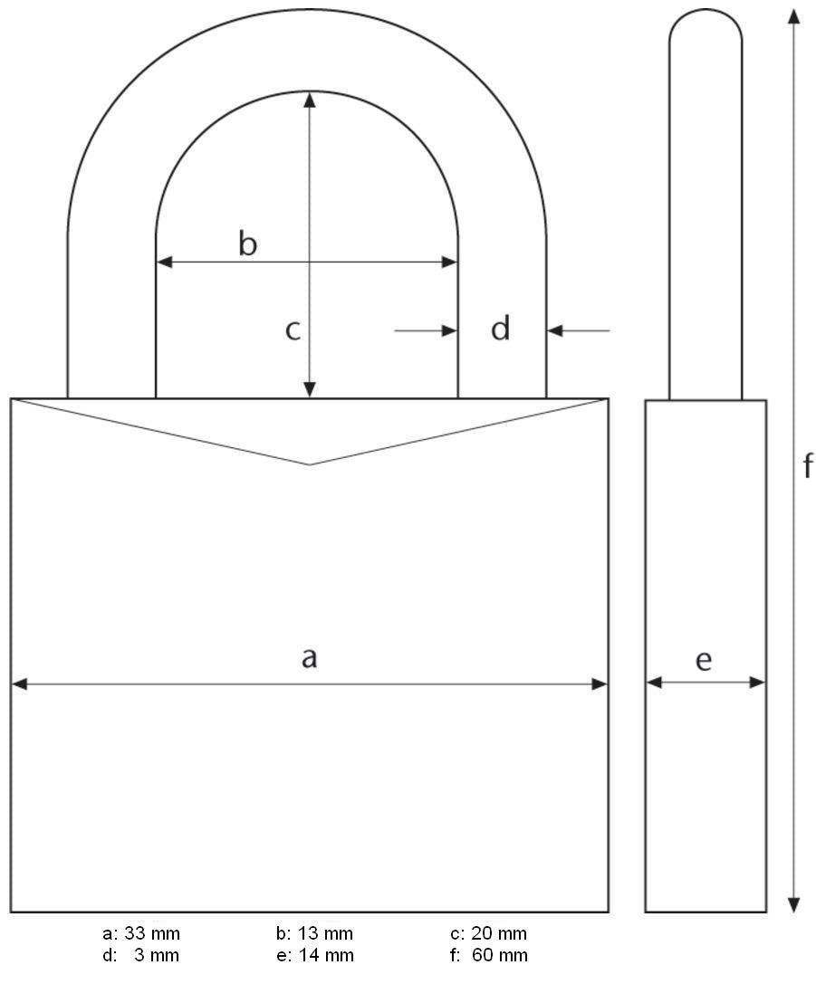 530937 87982 /30B by ABUS – 140x190cm, Zinc, Black, Pack of 3, Model 147TSA