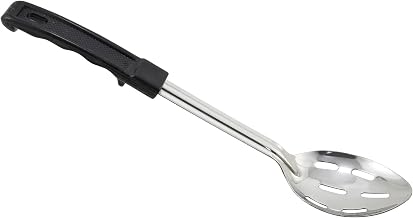 Winco 13" Prime Stainless Steel Basting Spoon with Stop Hook Handle