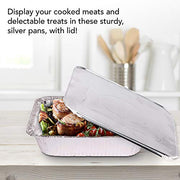 Stock Your Home 25 Pack w/ Lids / Silver / With Lids Disposable Cookware