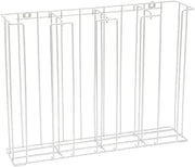 HUBERT Lid and Cup Dispenser Cup and Lid Rack White 4-Compartment Steel Wire - 20 1/2"L x 5"D x 16"H