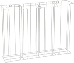 HUBERT Lid and Cup Dispenser Cup and Lid Rack White 4-Compartment Steel Wire - 20 1/2"L x 5"D x 16"H
