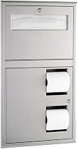 Bobrick B-3474 ClassicSeries Recessed Seat Cover & Toilet Tissue Dispenser