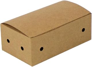 PacknWood 210NUG9M 5.51 x 3.07 x 2.09 in. Kraft Snack Box Medium - 500 Piece