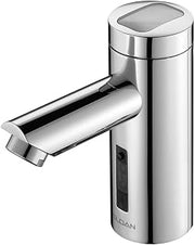 Sloan Optima EAF-275 Solar Sensor Commercial Faucet, 0.5 GPM, ISM | Solar Powered, Deck Mounted, Mid Body, Sensor Activated, Touch Free, Polished Chrome, Integrated Side Mixer, 3335017