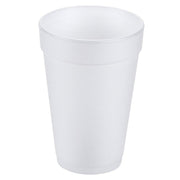 Drink Foam Cups by DCC – 12 oz, 12.0 ounces, Foam, White, Pack of 12