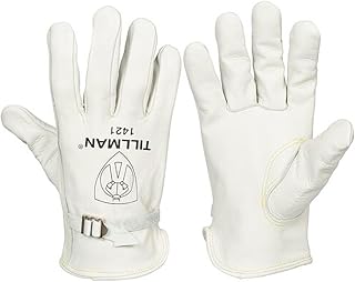 Tillman 1421 Top Grain "A" Grade Cowhide Drivers Gloves with Pull Strap Adjustme