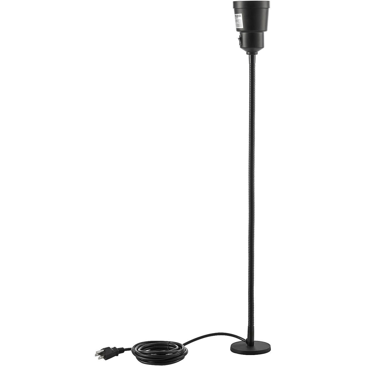 LED Task Lamp with Magnetic Base by Global Industrial – 25", Aluminum Alloy Metal, Black, Model Y6-5W-22W2-7-2B1