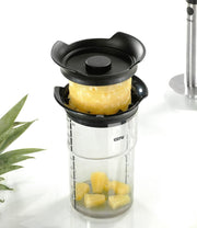 Pineapple Slicer by GEFU – 20 x 12 x 9 cm, Glass, Silver/Black, Model 13550