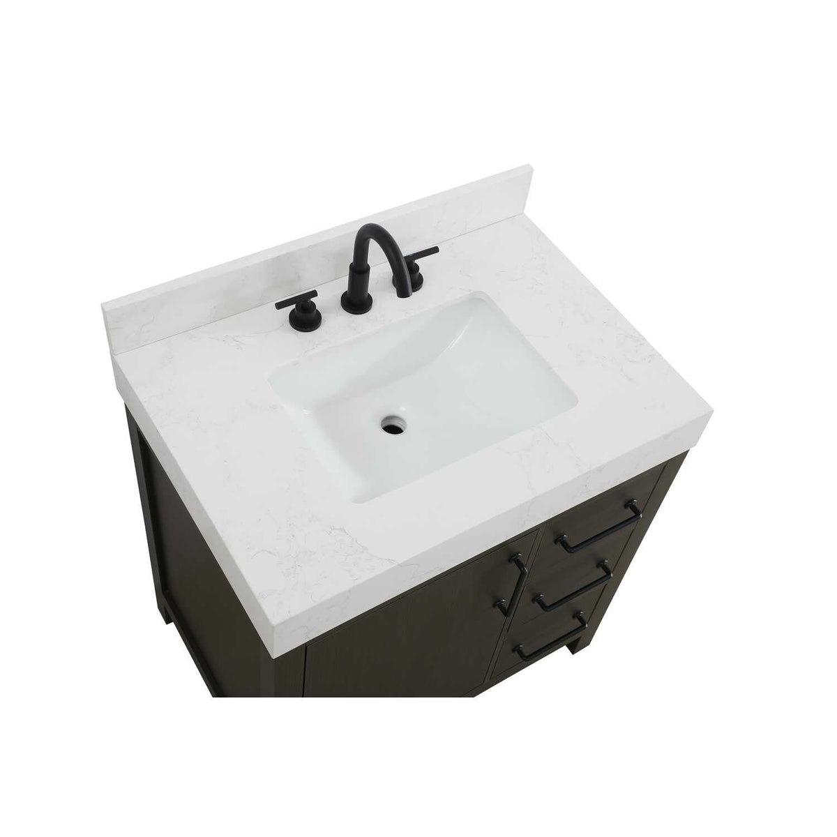 Elegant Kitchen and Bath 32" Single Bathroom Vanity in Mocha Brown by Elegant Lighting – unspecified, Wood, Mocha Brown, Model VF60632MMB-BS