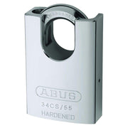 34/55 Close Shackle Hardened Steel Padlock by ABUS – 55mm, Alloy Steel, Pack of 3, Model 3455CSC