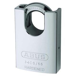 34/55 Close Shackle Hardened Steel Padlock by ABUS – 55mm, Alloy Steel, Pack of 3, Model 3455CSC
