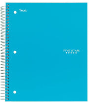 Wirebound Notebook by Five Star – 4 Pack, Assorted, Pack of 4, Model 06206