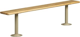 Tennsco Maple Laminate Locker Bench, 96" x 1.25" x 9.5"