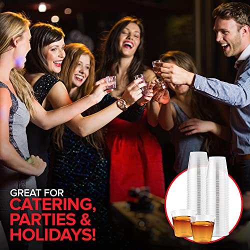 Stock Your Home 1000 Pack / 1.0 ounces / Clear Shot Glasses
