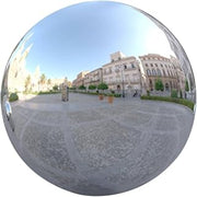 Beaupretty Sphere Stainless Steel Mirror Polished Outdoor Decorative Globe | 225mm Size, Silver Finish, Modern Artistic Accent, Park and Home Use