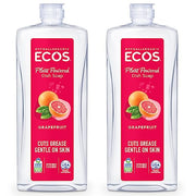 ECOS Grapefruit / 50 Fl Oz (Pack of 2) / 2 Dish Soap