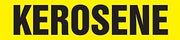 Accuform RPK473STC Snap Tite "Kerosene" Pipe Marker for 2-1/4" to 3" OD Pipe, 14" H x 2" L x 12" W, Black on Yellow