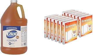 Dial Professional Gold Antibacterial Liquid Hand Soap, 1 Gallon Refill Bottle & Cardinal Economy 3-Ring Binders, 1", Round Rings, Holds 225 Sheets, ClearVue Presentation View