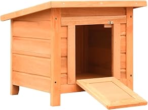 vidaXL Cat House Solid Pine & Fir Wood 19.7"x18.1"x17.1