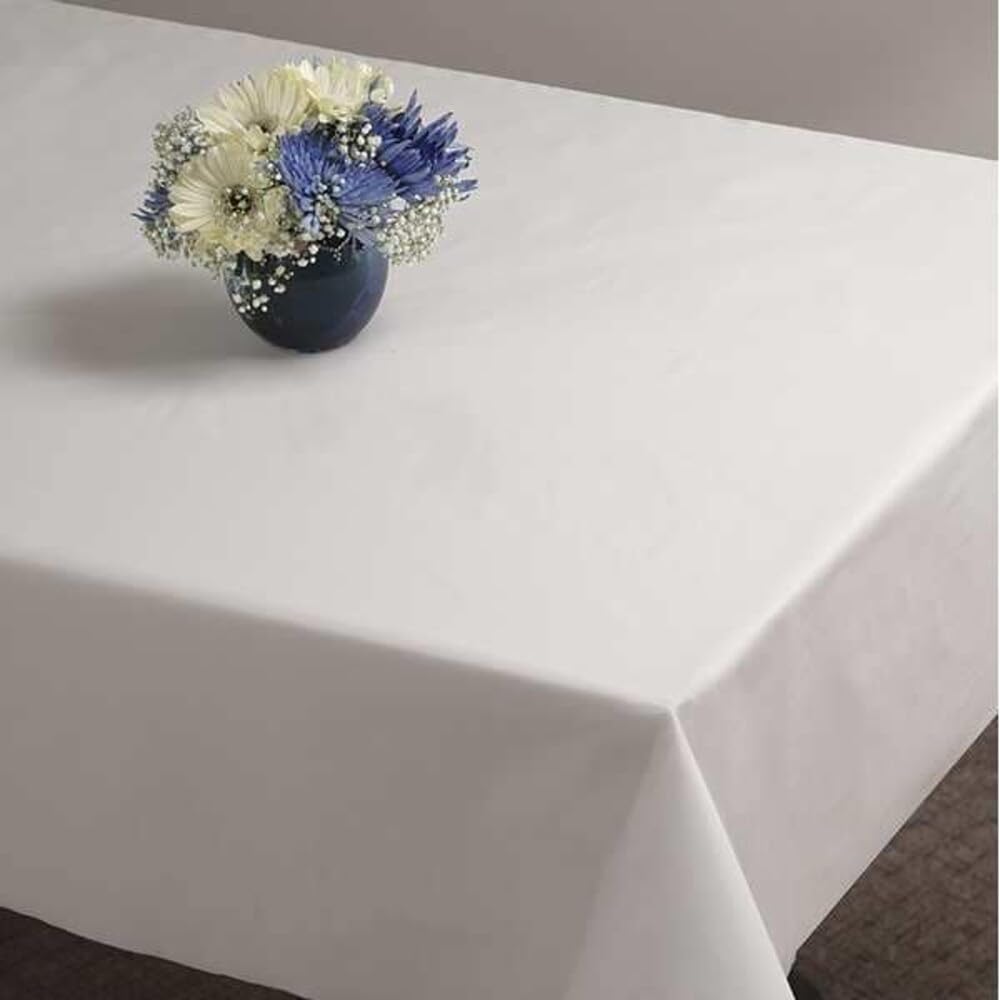 Hoffmaster Manufacturer Varies Table Cover, Plastic, 54inx108in, Wht, PK12 112000-1 Each