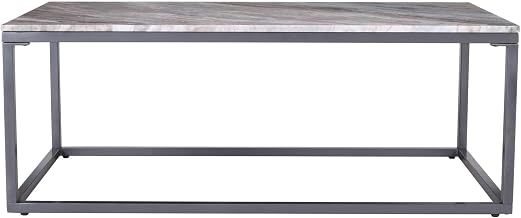 Wynn 48" Modern Luxe Solid Marble Coffee Table