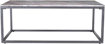 Wynn 48" Modern Luxe Solid Marble Coffee Table