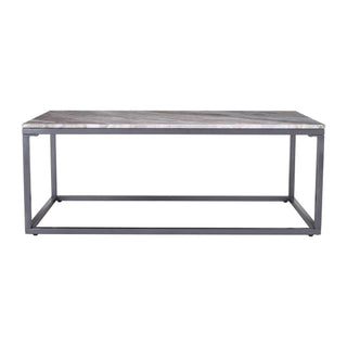Wynn 48" Modern Luxe Solid Marble Coffee Table by Jofran Inc. – Marble, Grey Marble, Model 2568-1