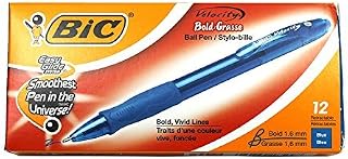 USA INC BIC VELOCITY BOLD BALL PENS BLUE DZ (Set of 6)