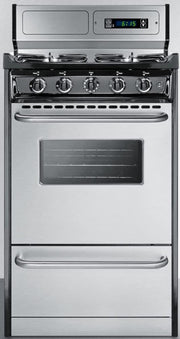 Summit 20" Gas Range by Summit Appliance – 2.46 cubic_feet, Stainless Steel, Model TTM1307BKSW