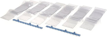 Global Industrial Clearway Doors 786146 3'W x 7'H Pedestrian Strip Door Curtain Kit