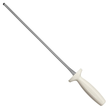 Russell DDS-12PCP Diamond Sharpener by Dexter – 12", Steel, Silver/White, Model DDS-12-PCP
