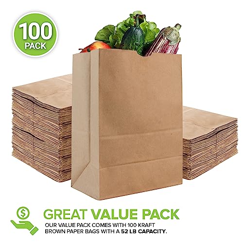 Stock Your Home 100 Count / Brown / 52.0 pounds Bags