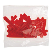 Price Tag Numbers 7 Red Embossed Plastic Red - 1 1/2" H 25 Per Bag by SHAW & SLAVSKY INC – Plastic, Cerise, Model 101-#7