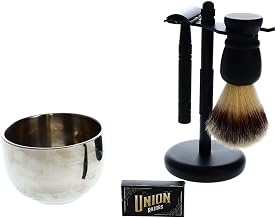 Union Razon MBGS1 Mens Shaving Kit 5-Piece Gift Set With Razor Essentials and Replacement Blades