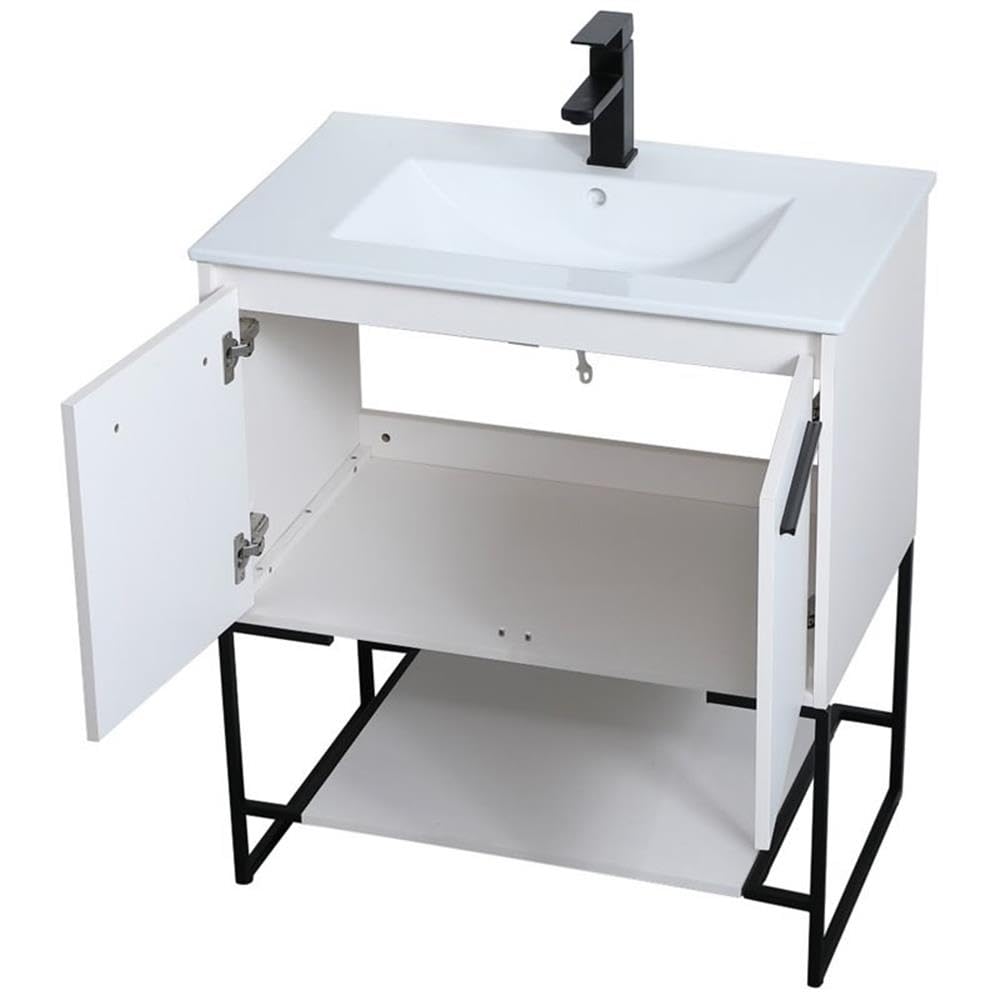 Elegant Decor 30" - Single / White / Modern Bathroom Vanities
