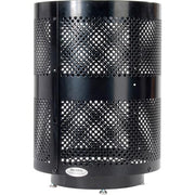 Global Industrial Black / Industrial / 36.0 gallons Outdoor Trash Cans