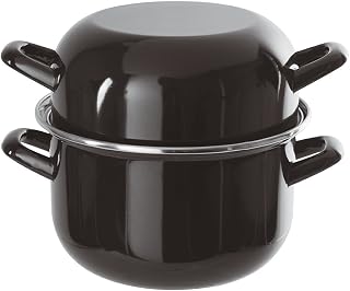 PADERNO World Cuisine 2.2 Pound Capacity Enamel Steel Mussel Pot