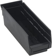 QUANTUM STORAGE SYSTEMS QSB101BR Economy Recycled Plastic Part Organizer Black Bins 12" L x 5" W x 4" H 36 Pack