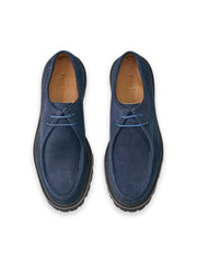 Men's Curtis Boot Navy 8.5M by Paul Fredrick – 8.5, Suede, Navy, Model FMW185A