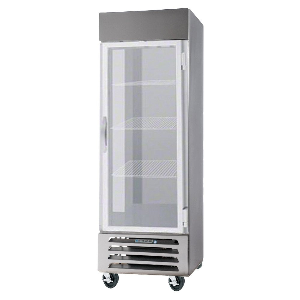 Beverage-Air 30'' Vista Series One Section Glass Door Reach-In Freezer by Beverage Air – Gray, Model FB27-1G