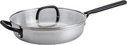 ZWILLING Milano Stainless Steel, 4-qt Sauté Pan with Lid, Stainless Steel, Italian-designed Cookware, Modern, Perfect for One-Pan Meals, Compatible with all Stovetops